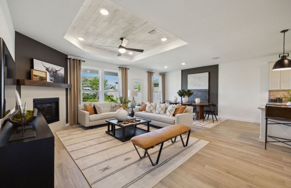 Furnished interior view inside a new home in Pecan Square, Northlake (Image 14).