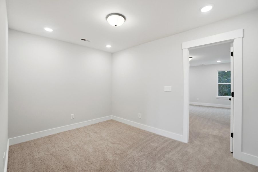 Spacious, unfurnished interior of a new home in Blythe Mill Townhomes, Waxhaw (Image 24). Spacious, unfurnished interior of a new home in Blythe Mill Townhomes, Waxhaw (Image 24).