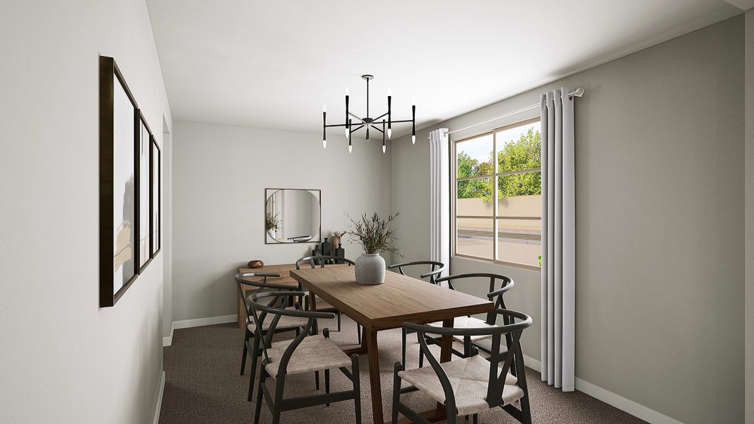 Representative furnished interior of a home built from the Romero Plan 4513 by Tri Pointe Homes in Terraza, San Tan Valley (Image 10).