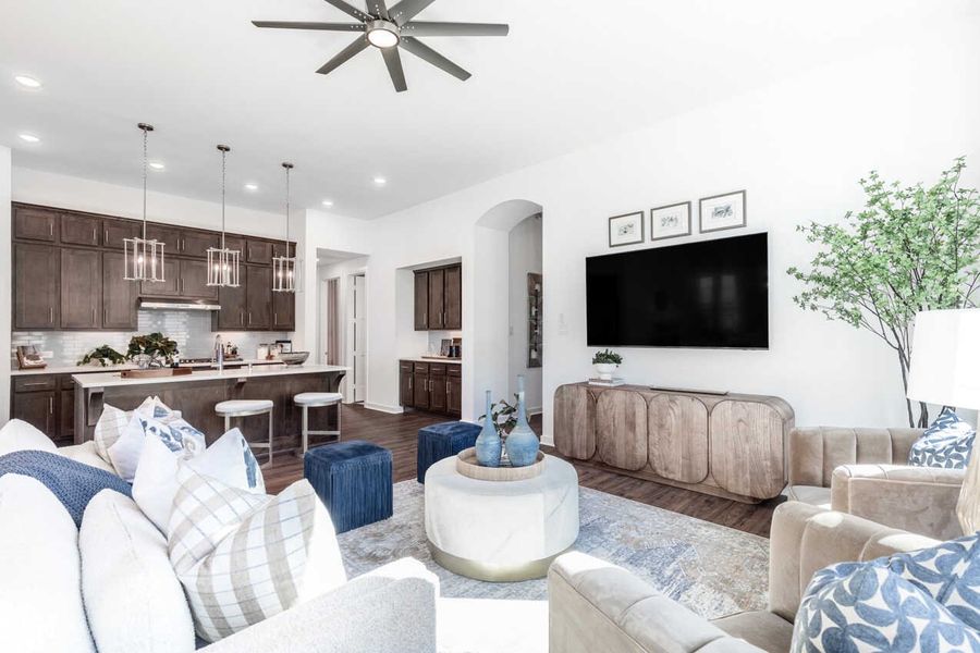 Representative Family Room - some options shown Representative Family Room - some options shown