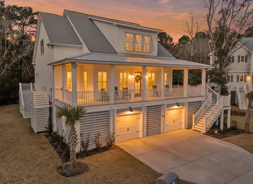 Exterior details and patio area of a home in Overlook at Copahee Sound, Awendaw (Image 3). Exterior details and patio area of a home in Overlook at Copahee Sound, Awendaw (Image 3).