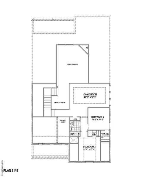 Plan 1148 2nd Floor