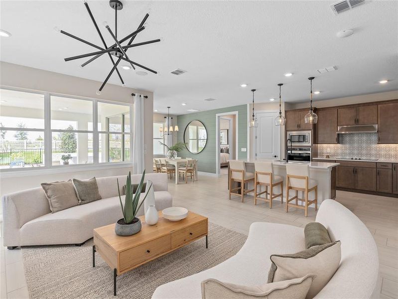 Furnished interior view inside a new home in Bridgewalk, St. Cloud (Image 23).