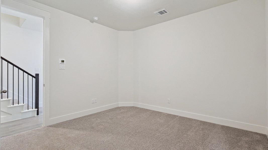 Representative furnished interior of a home built from the Reese by DRB Homes in Collin Creek, Plano (Image 29).