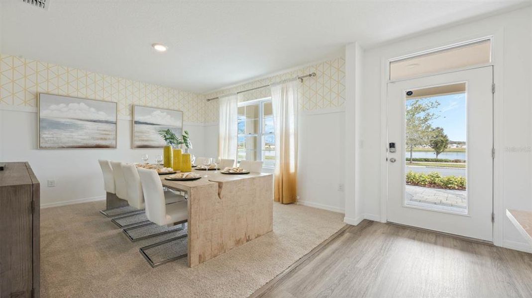 Furnished interior view inside a new home in , Daytona Beach (Image 6). Furnished interior view inside a new home in , Daytona Beach (Image 6).