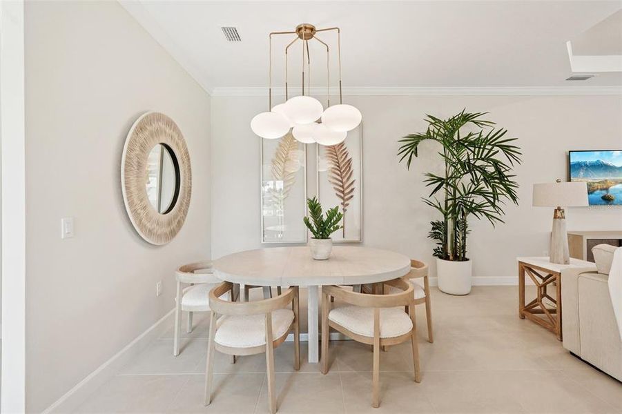Furnished interior view inside a new home in Esplanade at Azario Lakewood Ranch, Bradenton (Image 12).