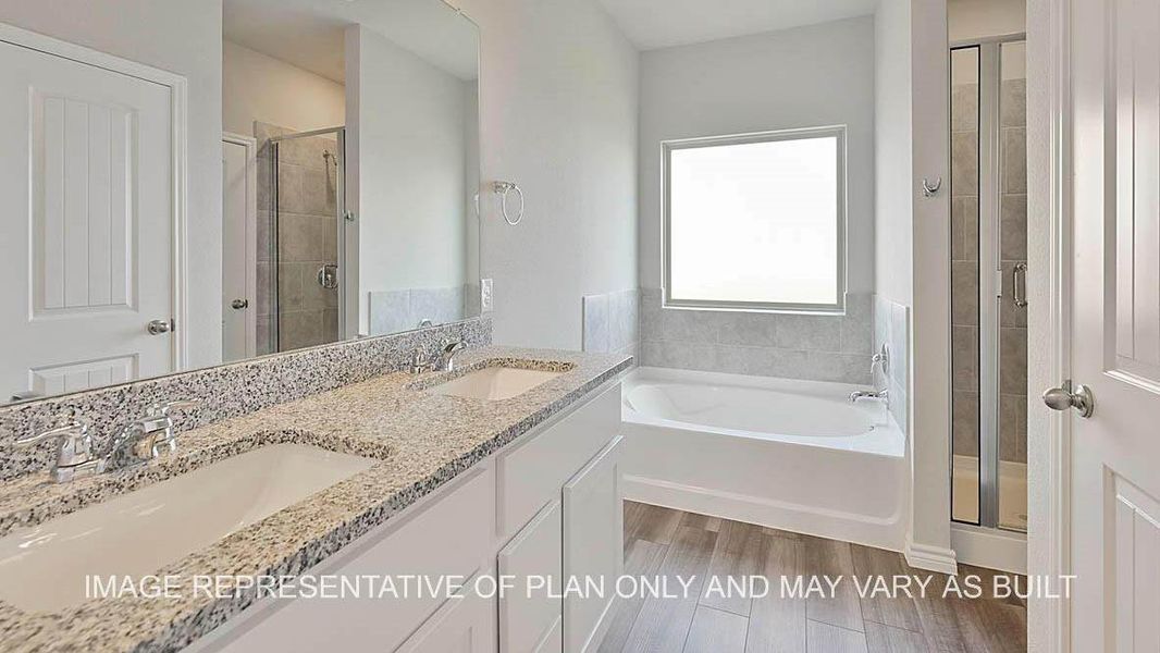 Furnished interior view inside a new home in Southern Pointe, College Station (Image 4).
