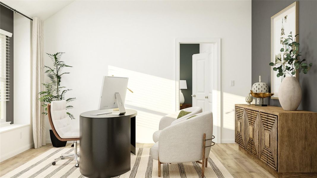 Furnished interior view inside a new home in Lively Ranch: Brookstone Collection, Georgetown (Image 13).