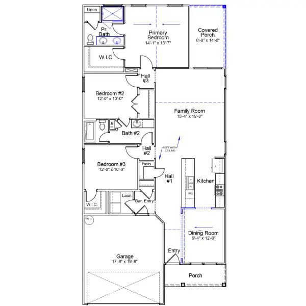 2D floor plan layout of this home in Ellington, Elgin, SC (Image 1). 2D floor plan layout of this home in Ellington, Elgin, SC (Image 1).