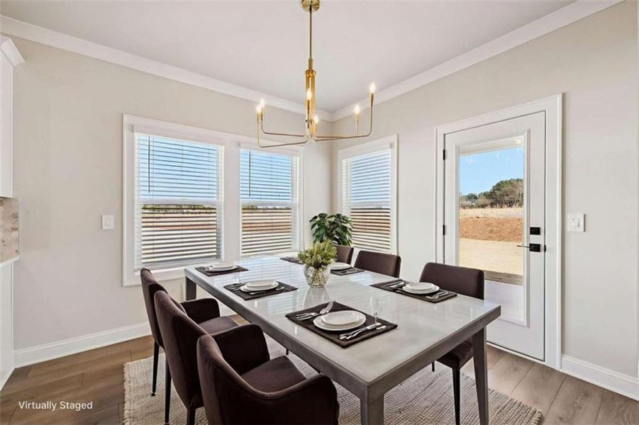 Furnished interior view inside a new home in River Pointe, Monroe (Image 11).