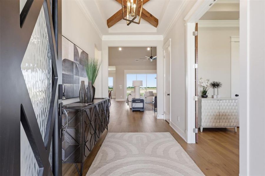 Furnished interior view inside a new home in , Granbury (Image 37).