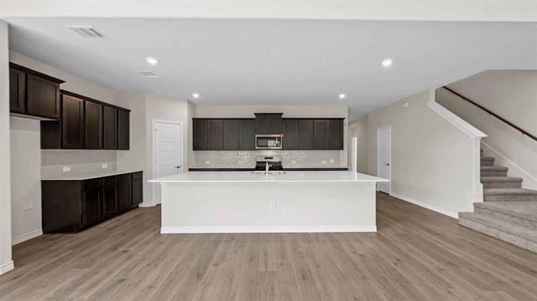 Furnished interior view inside a new home in Silverado, Aubrey (Image 8). Furnished interior view inside a new home in Silverado, Aubrey (Image 8).