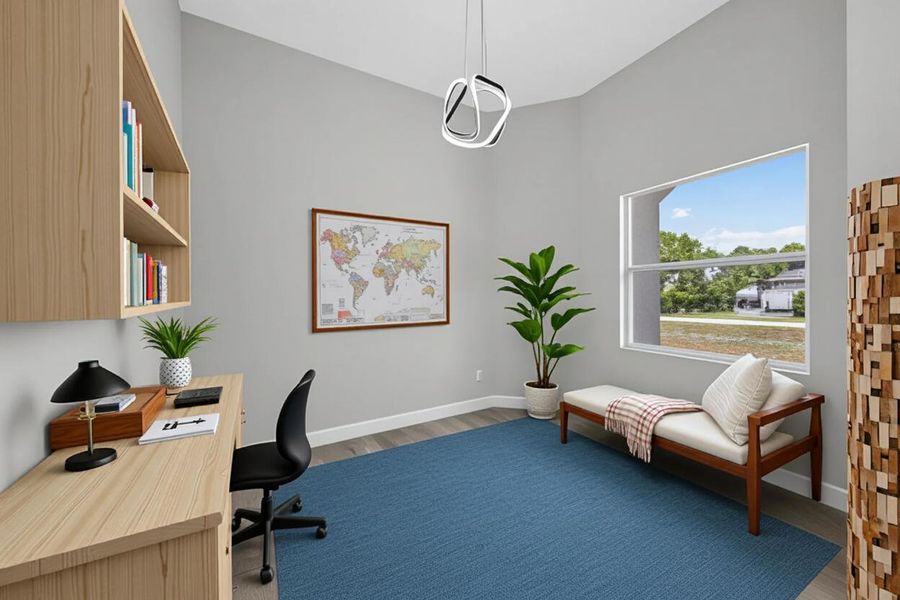 Furnished interior view inside a new home in , The Acreage (Image 9). Furnished interior view inside a new home in , The Acreage (Image 9).