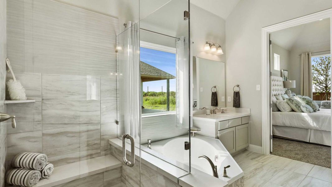 Furnished interior view inside a new home in Anna Ranch, Anna (Image 12). Furnished interior view inside a new home in Anna Ranch, Anna (Image 12).