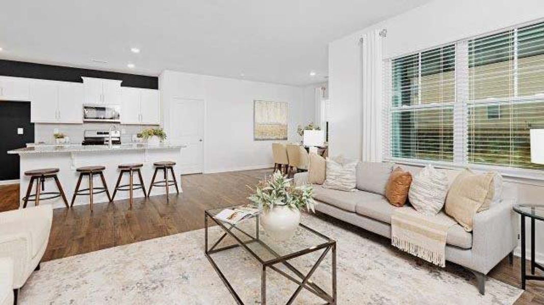 Furnished interior view inside a new home in Clark Creek Landing, Lincolnton (Image 12).