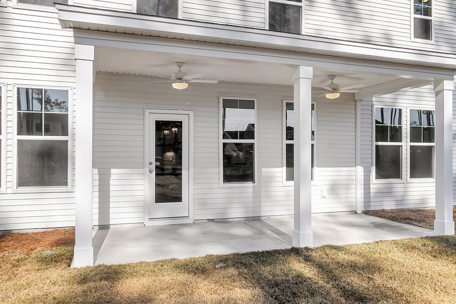 Exterior details and patio area of a home in Lochton, Summerville (Image 3).