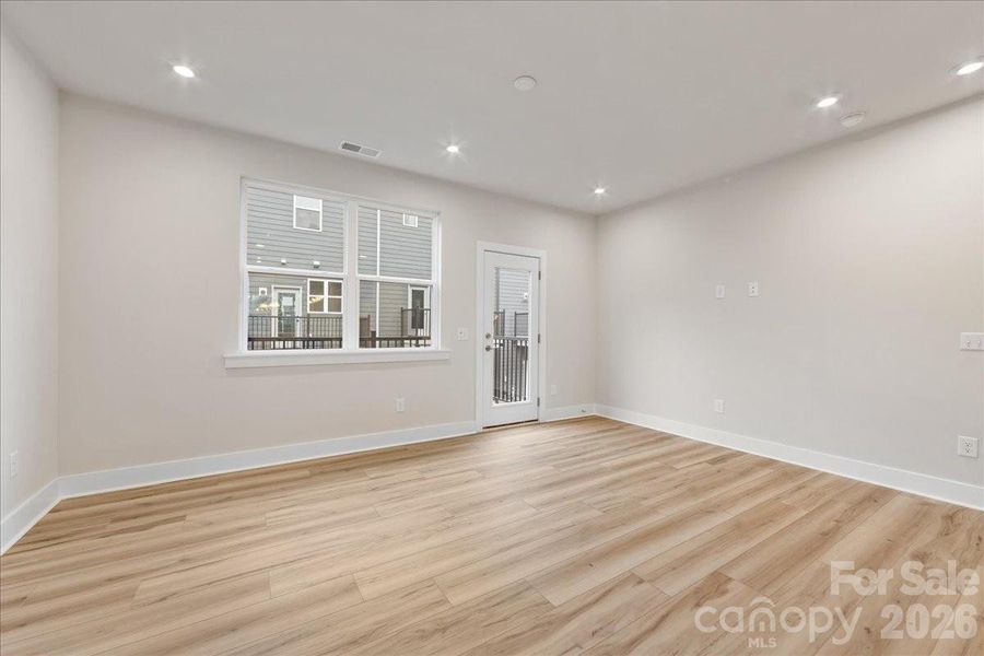 Living Room with Ample Lighting