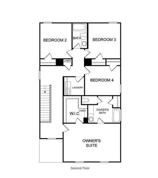 2D floor plan layout of this home in , Dawsonville, GA (Image 5).