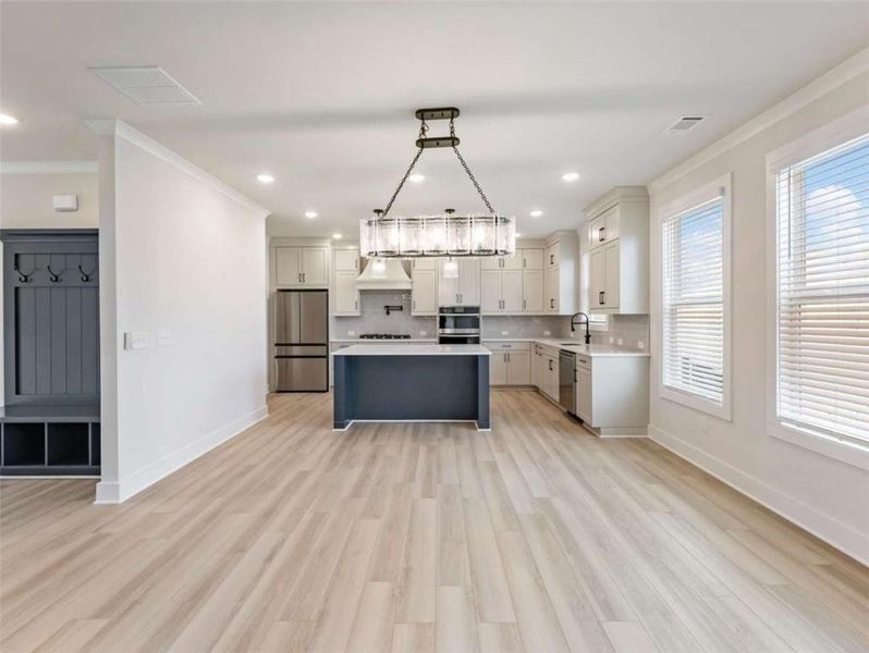 Furnished interior view inside a new home in , Buford (Image 19).