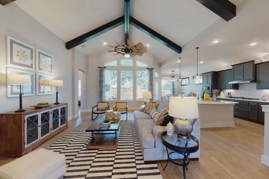 Furnished interior view inside a new home in The Reserve at Potranco Oaks, Castroville (Image 3).