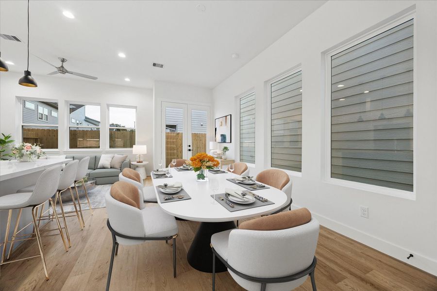 Furnished interior view inside a new home in , Houston (Image 27).