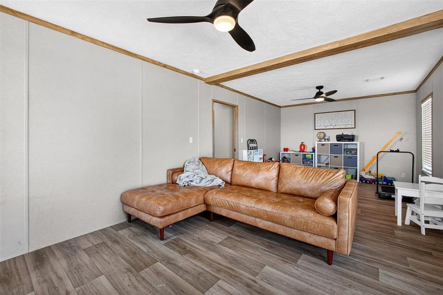 Furnished interior view inside a new home in , Ponder (Image 10).