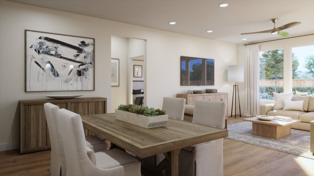 Representative furnished interior of a home built from the 4012 by Risewell Homes in Parkton Square, Kyle (Image 6). Representative furnished interior of a home built from the 4012 by Risewell Homes in Parkton Square, Kyle (Image 6).