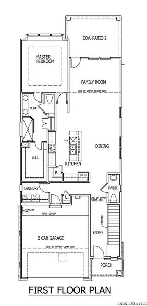 2D floor plan layout of this home in Mayfair, New Braunfels, TX (Image 3).