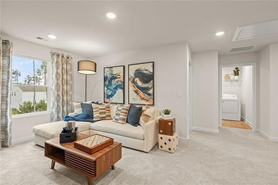 Furnished interior view inside a new home in Hawthorne Reserve, Dallas (Image 11).