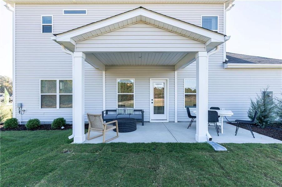 Exterior details and patio area of a home in Varnell Preserve, Dalton (Image 21). Exterior details and patio area of a home in Varnell Preserve, Dalton (Image 21).