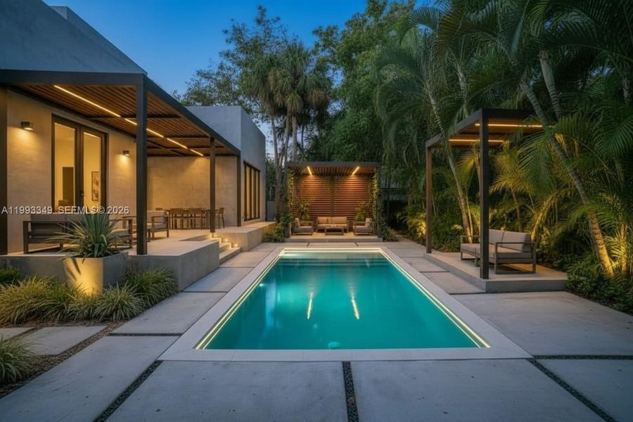 Exterior details and patio area of a home in , Oakland Park (Image 11).