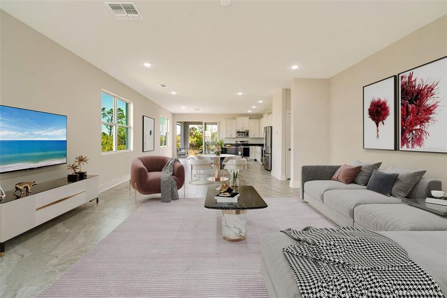 Furnished interior view inside a new home in , Rotonda West (Image 6).