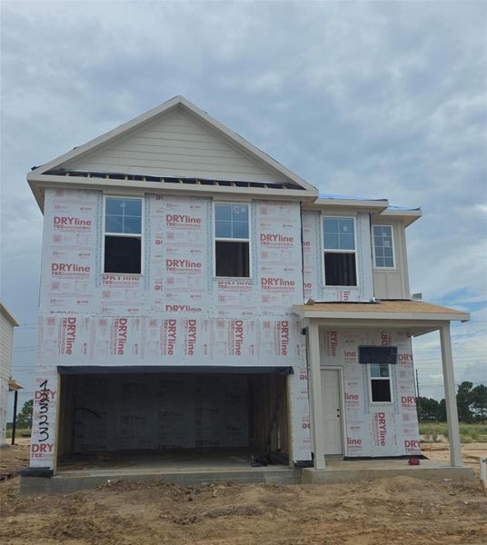 In-progress construction of a new home in Creekland Village at Bridgeland, Cypress, TX (Image 23).