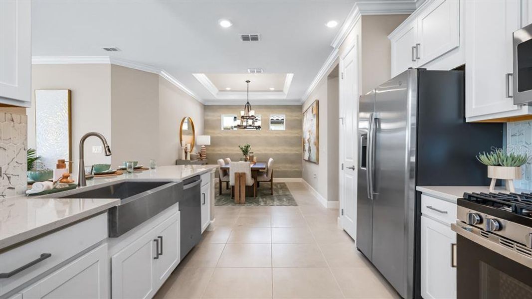 Furnished interior view inside a new home in Esplanade at Wiregrass Ranch, Wesley Chapel (Image 35).