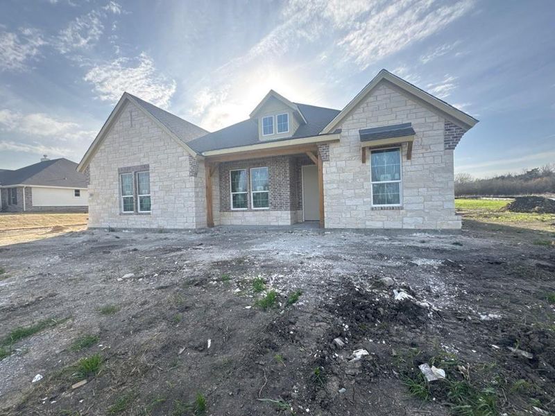 In-progress construction of a new home in Terra Escalante, Blue Ridge, TX (Image 4).