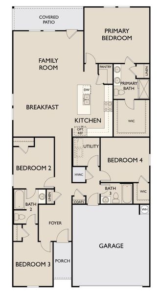 2D floor plan layout for the Hartwell by Ashton Woods in Tea Farm: Lake Series, Ravenel, SC (Image 3). 2D floor plan layout for the Hartwell by Ashton Woods in Tea Farm: Lake Series, Ravenel, SC (Image 3).