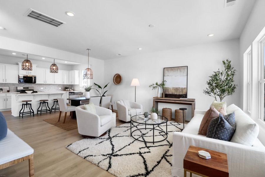 Furnished interior view inside a new home in , Ravenel (Image 28).