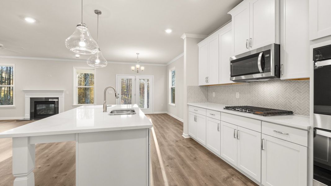 Furnished interior view inside a new home in Heritage Pointe, Senoia (Image 8).