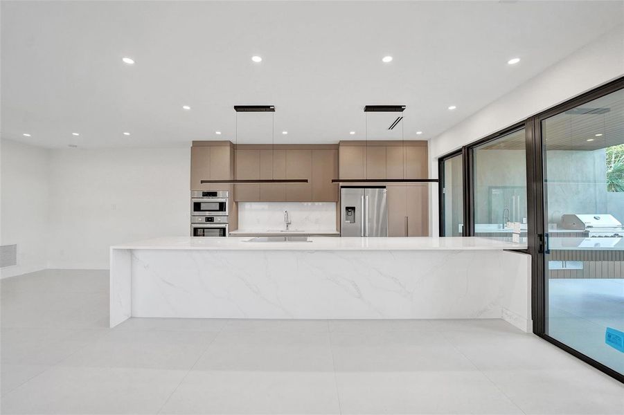 Living, Dining, Kitchen