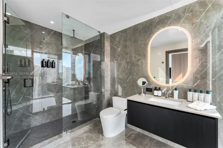 Furnished interior view inside a new home in , Miami (Image 8).