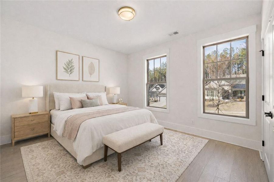 Furnished interior view inside a new home in Soleil Belmont Park, Canton (Image 17).