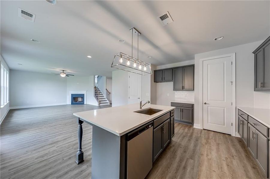 Furnished interior view inside a new home in , Homer (Image 3). Furnished interior view inside a new home in , Homer (Image 3).