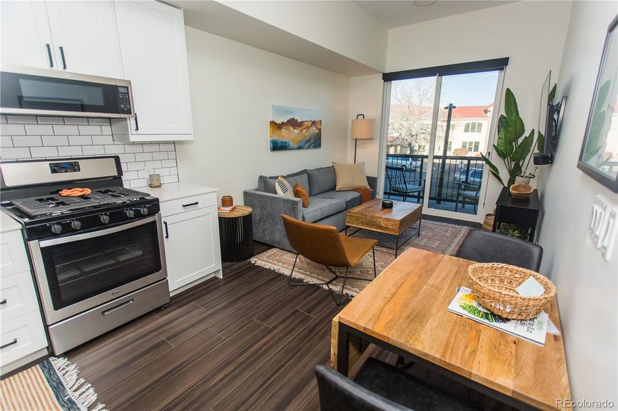 Furnished interior view inside a new home in , Denver (Image 22).