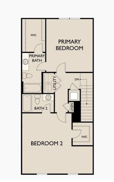 2D floor plan layout of this home in Halstead, Moncks Corner, SC (Image 4).