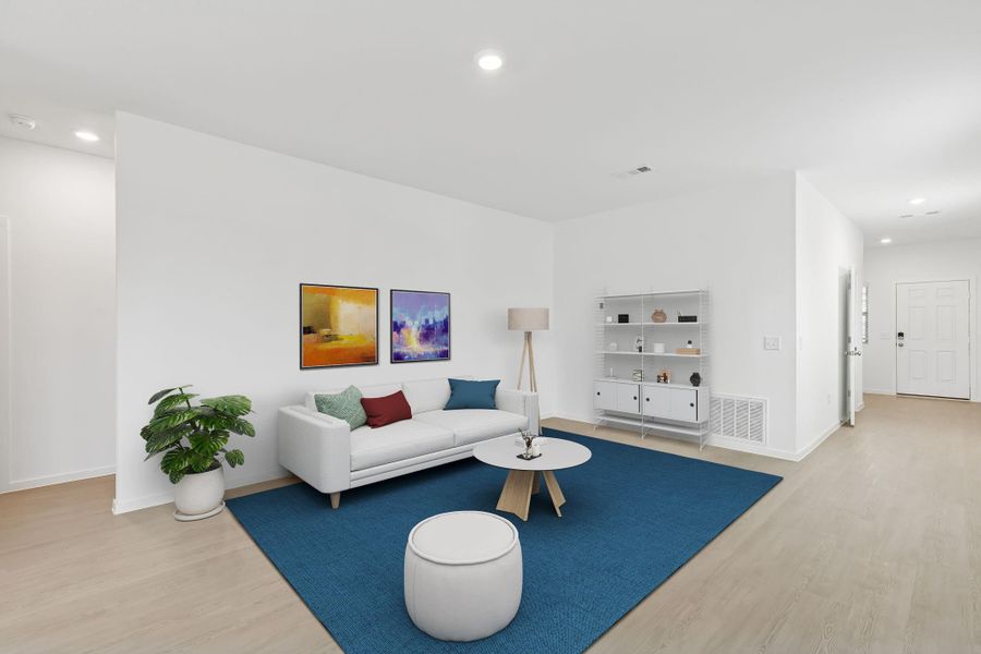 Furnished interior view inside a new home in Mavera, Conroe (Image 11).