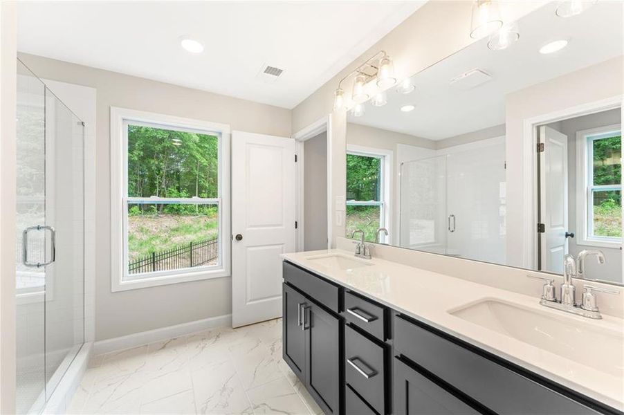Furnished interior view inside a new home in River Walk Place, Lawrenceville (Image 7).