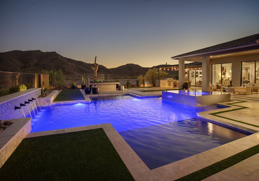 Representative exterior details of a home built from the The Pampano by David Weekley Homes in Alta at Verrado Regent Hills, Buckeye (Image 4).