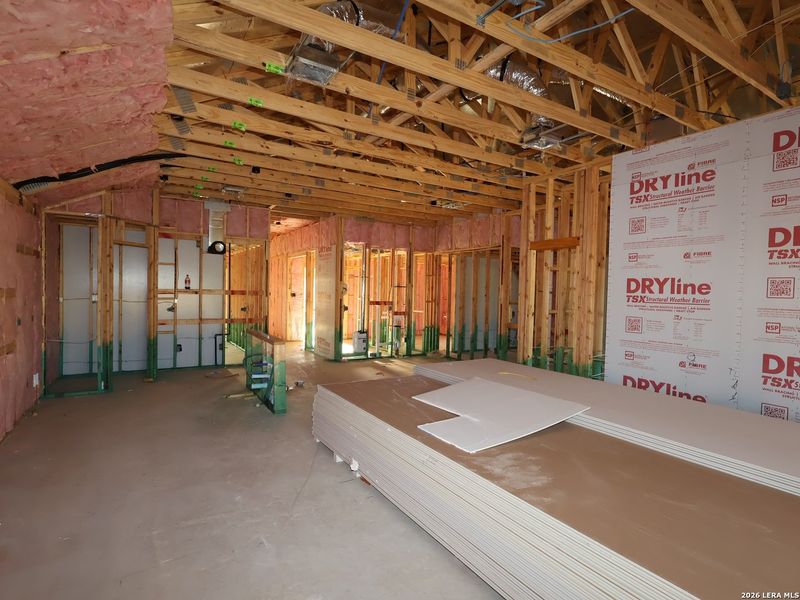 In-progress construction of a new home in Mesquite Ridge, San Antonio, TX (Image 26).
