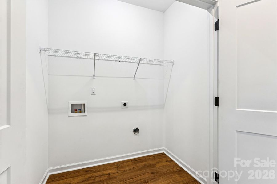 Laundry in hall upstairs
