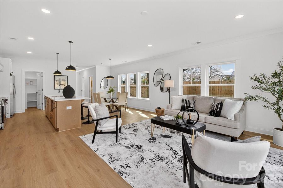 Furnished interior view inside a new home in , Charlotte (Image 7).